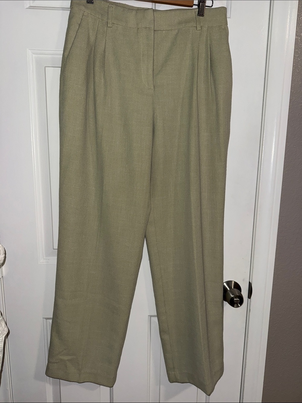 House of Harlow 1960 Green High-Rise Wide-Leg Trousers